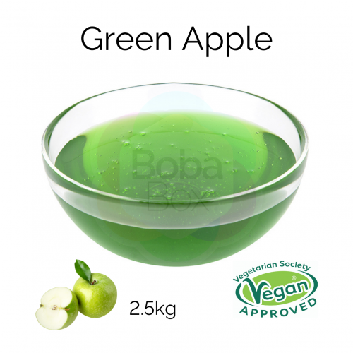 Green Apple Flavoured Syrup (2.5kg bottle) (BBD 30 Nov 2022)