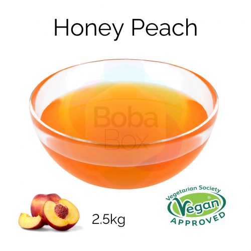 Honey Peach Flavoured Syrup (2.5kg bottle)