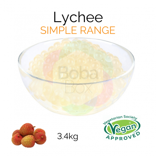 Lychee Flavoured Simple Juice Balls (AC) (3.4kg tub)