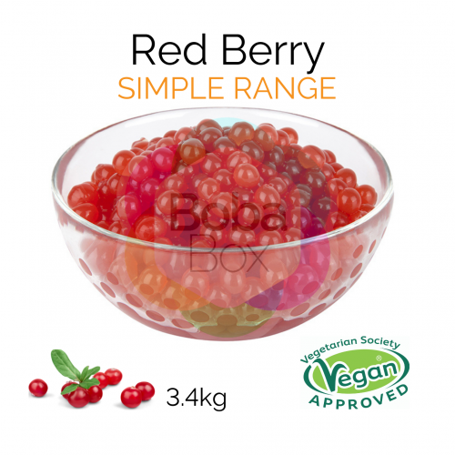 Red Berry Flavoured Simple Juice Balls (AC) (3.4kg tub) (BBD 23 Dec 2022)