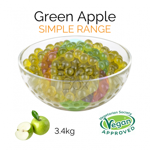 Green Apple Flavoured Simple Juice Balls (AC) (3.4kg tub) (BBD 23 Dec 2022)