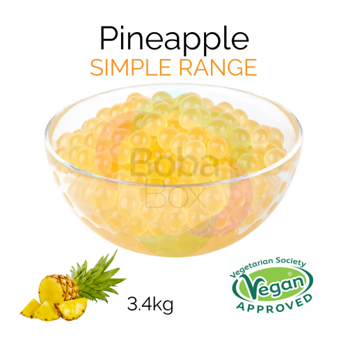 Pineapple Flavoured Simple Juice Balls (AC) (3.4kg tub) (BBD 12 Nov 2022)