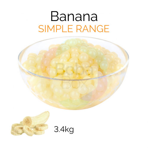 Banana Flavoured Simple Juice Balls (AC) (3.4kg tub) (BBD 09 Aug 2022)