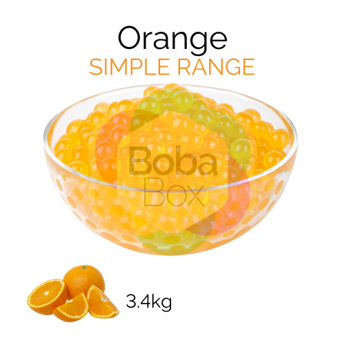 Orange Flavoured Simple Juice Balls (AC) (3.4kg tub) (BBD 09 Aug 2022)