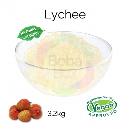 Lychee Flavoured Juice Balls (NC) (3.2kg tub) (BBD 15 Dec 2022)