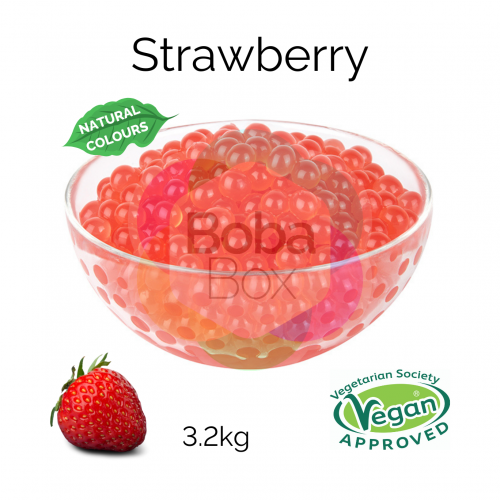 Strawberry Flavoured Juice Balls (NC) (3.2kg tub) (08 Dec 2022)