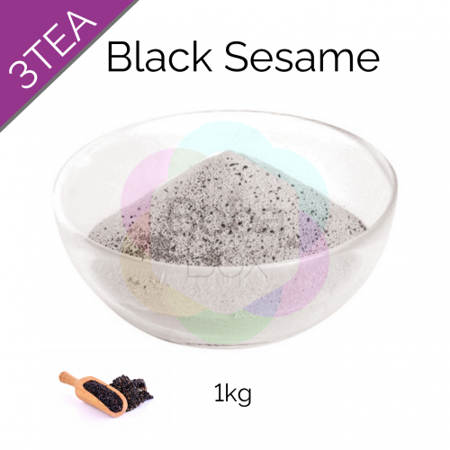 3TEA Black Sesame Milk Flavoured Powder (1kg bag) (BBD 02 Jun 2022)