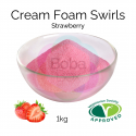 Cream Foam Swirls - Strawberry (1kg bag)