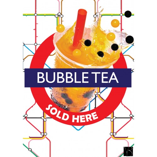 Bubble Tea London Poster (A2)