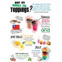 Bubble Tea Toppings Poster (A2)