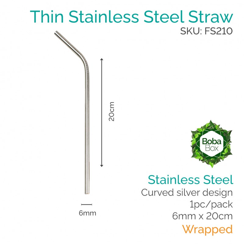 Stainless Steel Straws - Bent