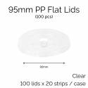 Flat Lids - 95mm (100 pcs)